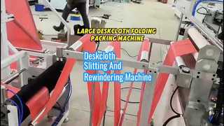 Büyük Tek Kullanımlık Masa Örtüsü Levha Otomatik Katlanır Haddeleme Kesme Makinesi