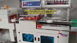 Jumbo İş Kağıt Rulosu İçin Otomatik Shrink Film Sarıcı Paketleme Makinesi