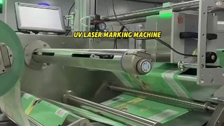 Üst Film Paketleme Makinasına UV Lazer Yazıcı
