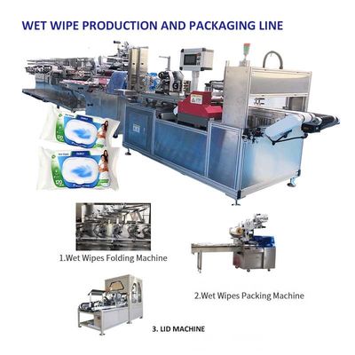 Kalite  PLC Control 5 Slitting Lane Wipe Making Machine With 1 Year Warranty fabrika