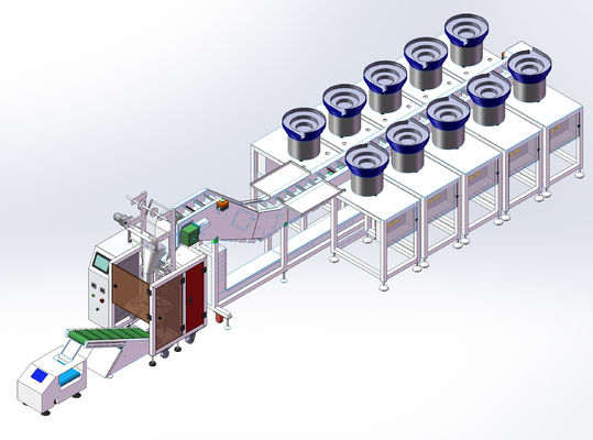 Otomatik Vida Sayma Paketleme Makinesi 2.0KW Donanım Parçaları Paketleme Makinesi