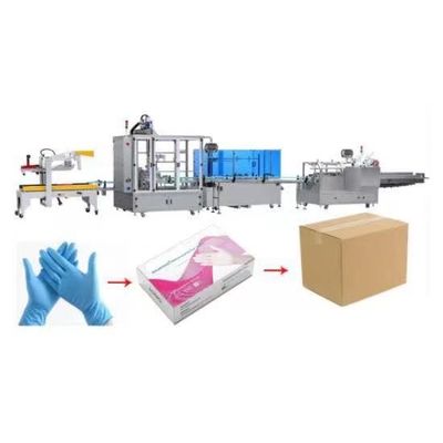 50Hz Otomatik Kartonlama Makinesi Çok Fonksiyonlu Nitril Eldiven Kutusu