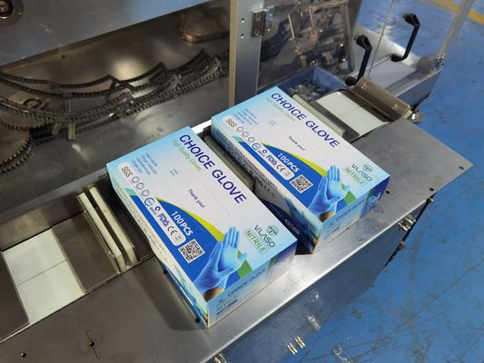 50Hz Otomatik Kartonlama Makinesi Çok Fonksiyonlu Nitril Eldiven Kutusu