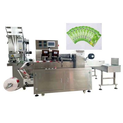 3.8KW Islak Mendil Paketleme Makinesi 650KG Dokumasız Wipe Paketleme Hattı