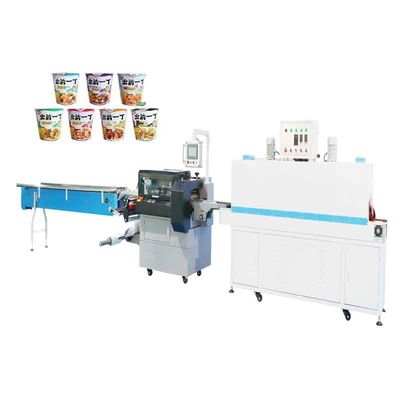 POF Film Shrink Ambalaj Makinesi 5.5KW Erişte Kupası Paketleme Makinesi