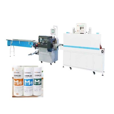 220V Shrink Ambalaj Makinesi Mekanik Mutfak Bezi Rulo Paketleme Makinesi 5.5KW