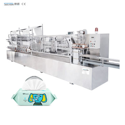 250-350 Cut/Min Yüksek Hızlı Islak Silgi Yapma Makinesi 220v Tam Otomatik Ambalaj hattı