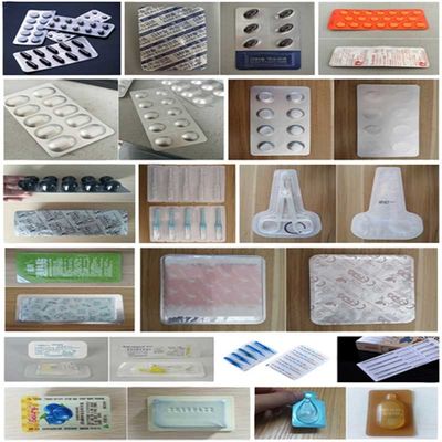 380V Tayland Alkol Pamuk Top Blister Paketleme Makinesi Düz Tabak Tipi