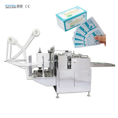 Dezenfeksiyon Alkol Swab Makinesi Alkol Prep Pad Üretim Paketleme Ekipmanı 400pcs/min