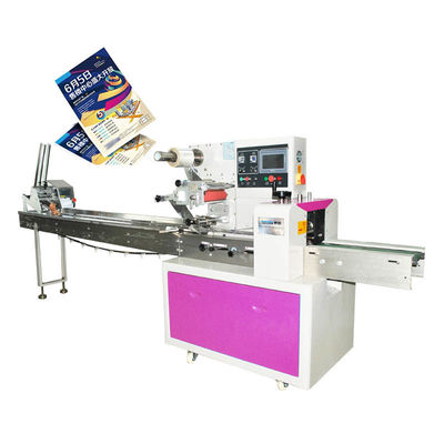 PLC Otomatik Akış Paketleme Makinesi Kart Çıkarma Poster Paketleme Makinesi
