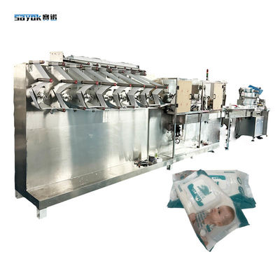 Yüksek Hızlı İşlem 30-120 PCS Bebek Islak Menekşeler Paketleme Makinesi Hijyenik Paketler İçin