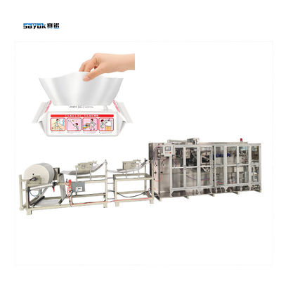 7.5 KW Otomatik Islak Yer Servisi Yapma Paketleme Makinesi Servo Kontrolüyle 8 Set Islatma Kafası