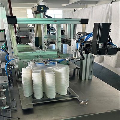 Otomatik emme besleme katlama fonksiyonu ile yüksek verimlilikli PE eldivenli paket paketleme makinesi