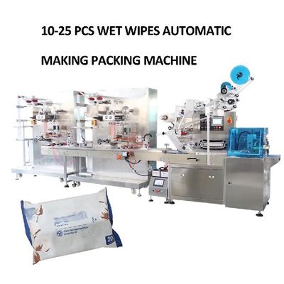 Servo kontrol ıslak temizlik silgi üretimi ve paklama ekipmanları orta 10-25 PCs paketi