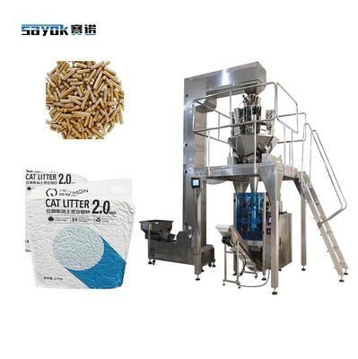 Good price Kolay Saklama İçin 2.5KG Kedi Kumu Karışımlı Tofu Otomatik Tartım VFFS Vakumlu Paketleme Çözümü çevrimiçi