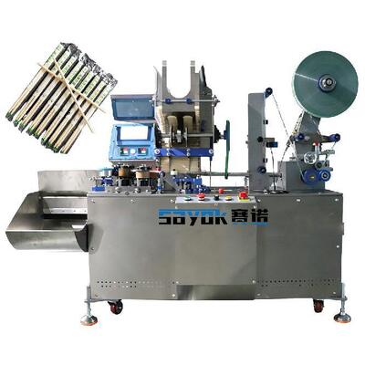 İyi fiyat Tek kullanımlık çubuklar için yüksek hızlı ambalaj makinesi 1 çift paket otomatik çevrimiçi